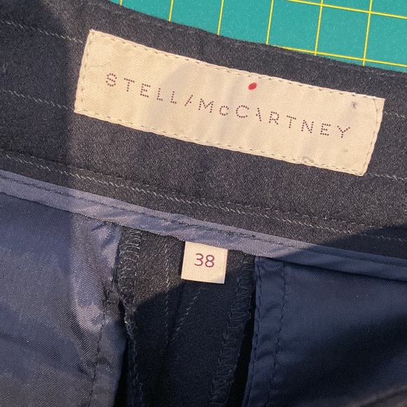 Stella McCartney Italian Navy Pinstripe Wool 2 Piece Suit Size 38 - Picture 14 of 16